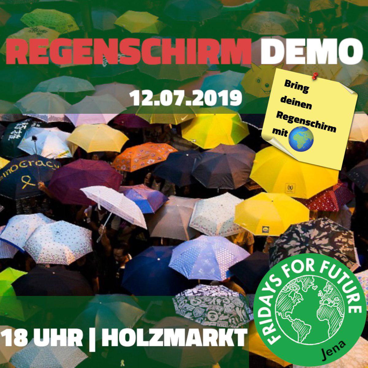 Regenschirmdemo